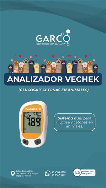 ANALIZADOR VECHEK (Glocosa y cetonas en animales)