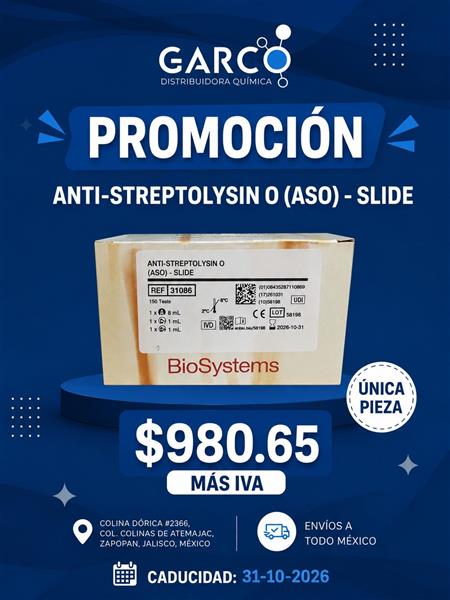 ANTI-STREPTOLYSIN 0 (AS0) - slide