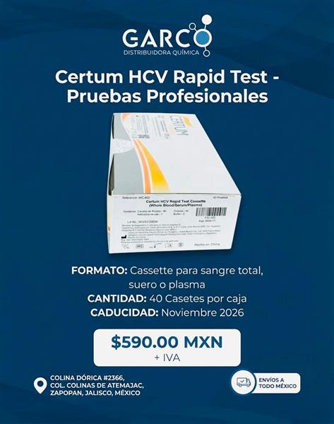 Certum HCV Rapid Test- Pruebas Profesionales