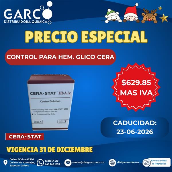 Control Para HEM. GLICO CERA