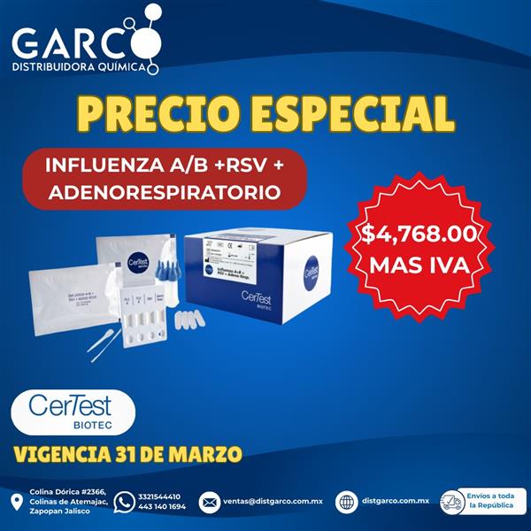 Influenza A/B +RSV+ Adenorespiratorio