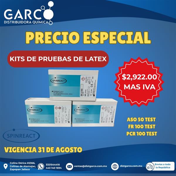 Kits de Pruebas de Latex