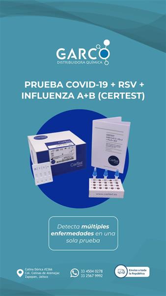 PRUEBA COVID-19+RSV+ INFLUENZA A+B (CERTEST)