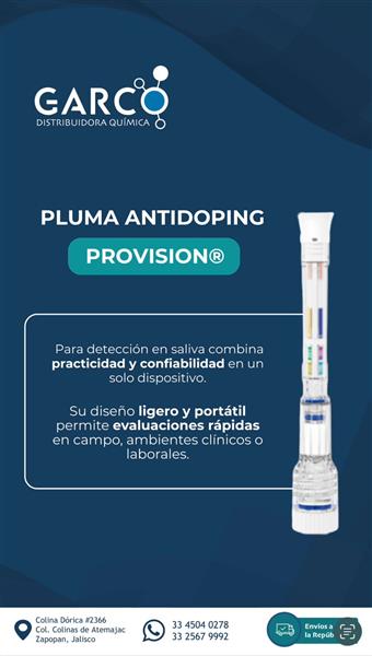 Pluma Antidoping Provisión