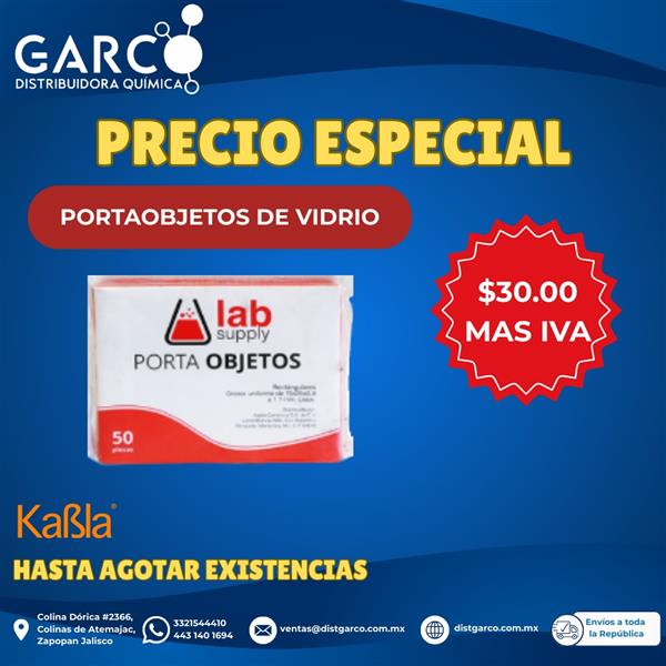 Portaobjetos de Vidrio