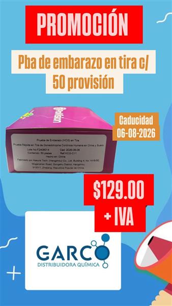 Prueba de Embarazo en Tira