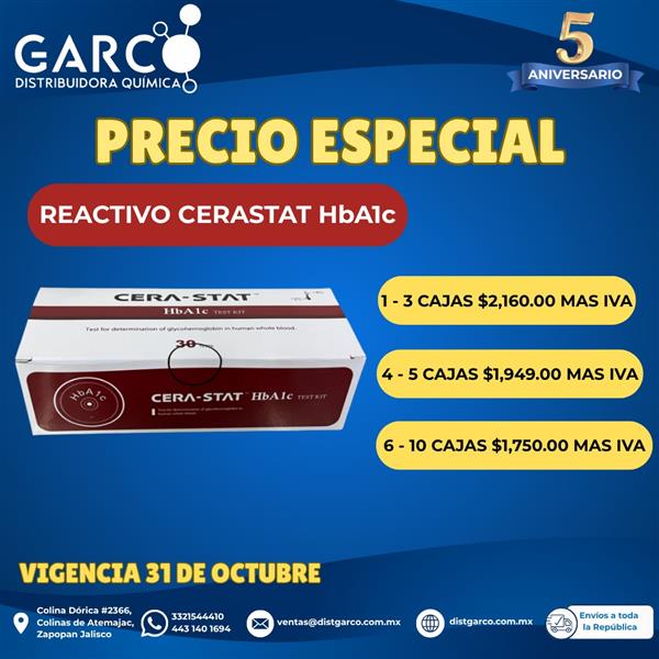 Reactivo CERASTAT HbA1c