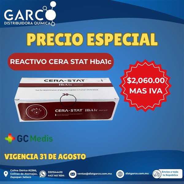 Reactivo CERA STAT HbA1c
