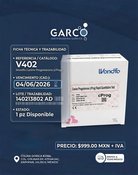 Wondfo Canine Progesterone (cProg)